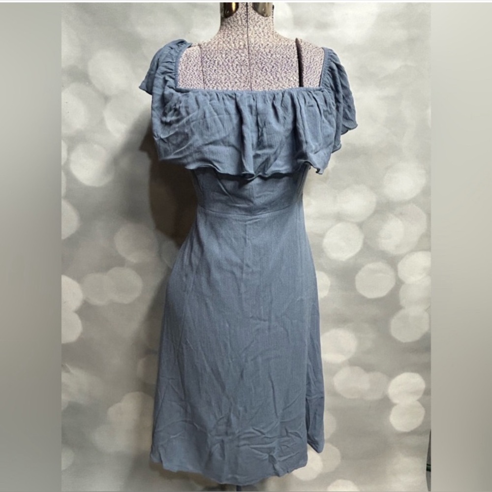 Forever 21➕ blue cold shoulder dress 0x